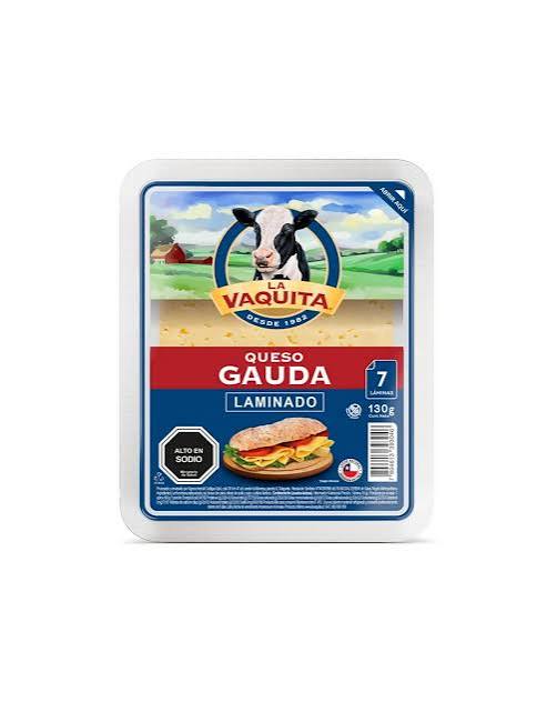 QUESO GAUDA  LAMINADO LA VAQUITA
