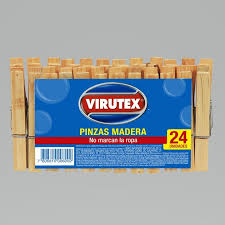 PINZAS P/ROPA MADERA CLASICA