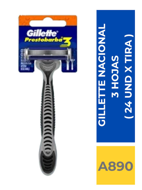 PRESTOBARBA GILLETTE 3 FILOS