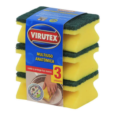 ESPONJA MULTIUSO ANATOMICA 3 1 VIRUTEX
