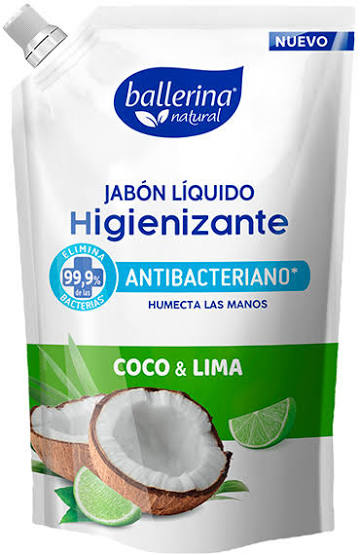 JABON BALLERINA ANTIB. COCO-LIMA