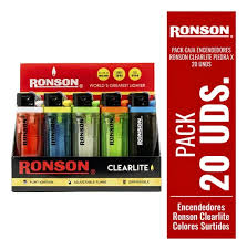 ENCENDEDOR RONSON TRANSPARENTE