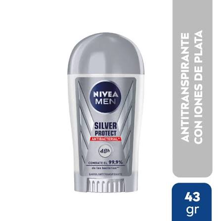 DESOD. NIVEA MEN SILVER PROTECT BARRA
