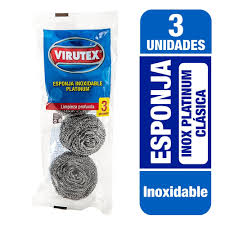 ESPONJA INOX. PLATINUM CLASICA VIRUTEX