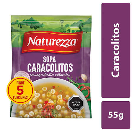 SOPA NATUREZZA CARACOLITOS
