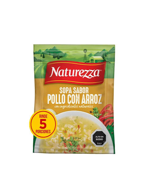 SOPA NATUREZZA POLLO C/ARROZ