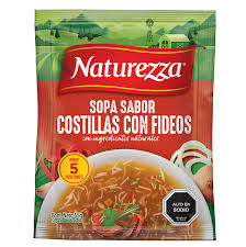 SOPA NATUREZZA COSTILLA C/FIDEOS