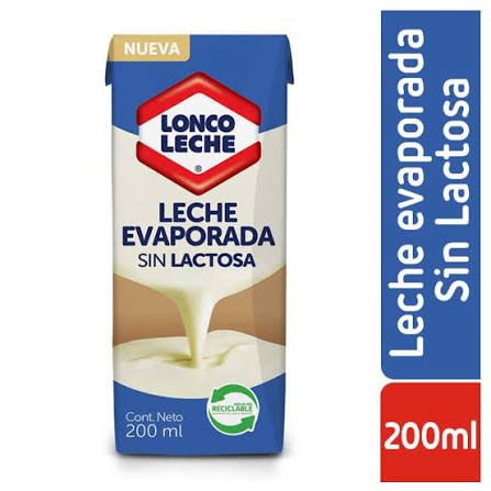 LECHE EVAPORADA S/LACTOSA LONCO