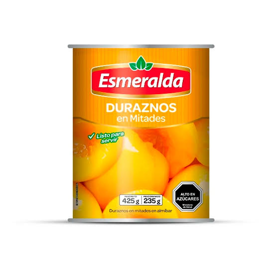 DURAZNOS EN MITADES ESMERALDA