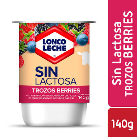 YOG. LONCOLECHE S/LACTOSA TROZ. BERRIES